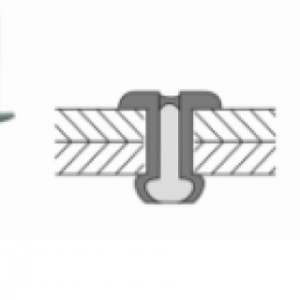 RIVET AVEUGLE STANDARD TETE PLATE